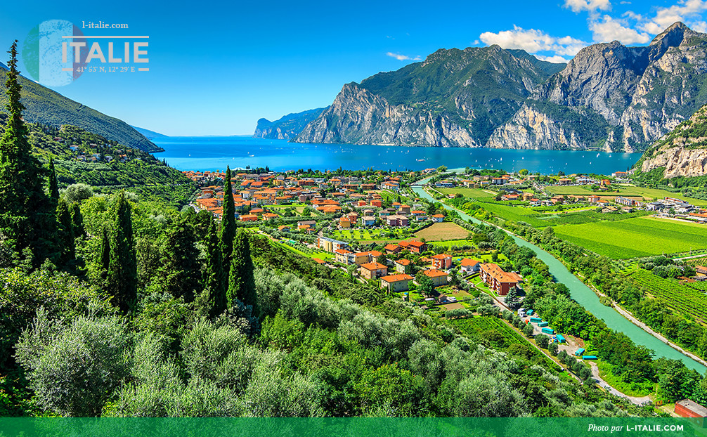 Lac Garda et riviére Sarca